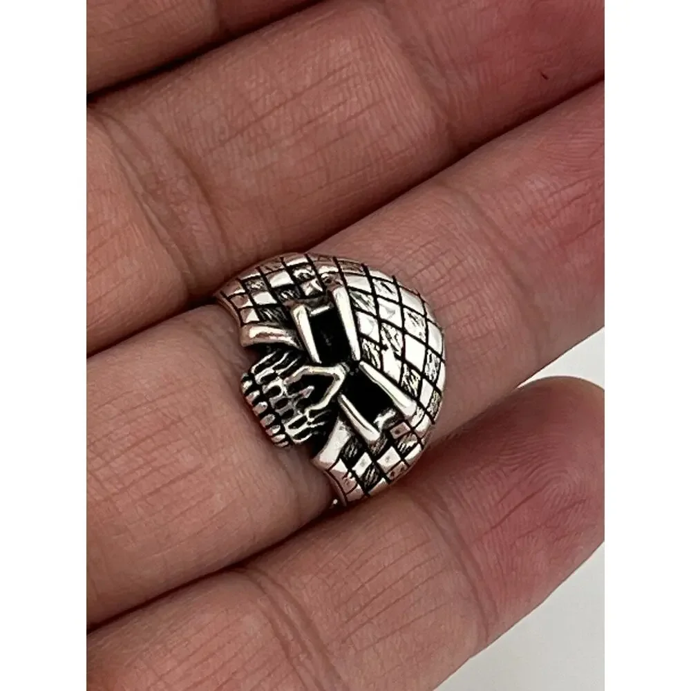 Skull Men’s Sterling Silver 925 Ring Size 9 - Picture 8 of 12